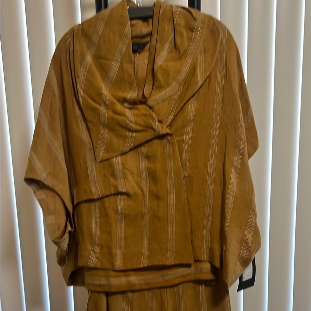 Moyuru Brown Striped Capris